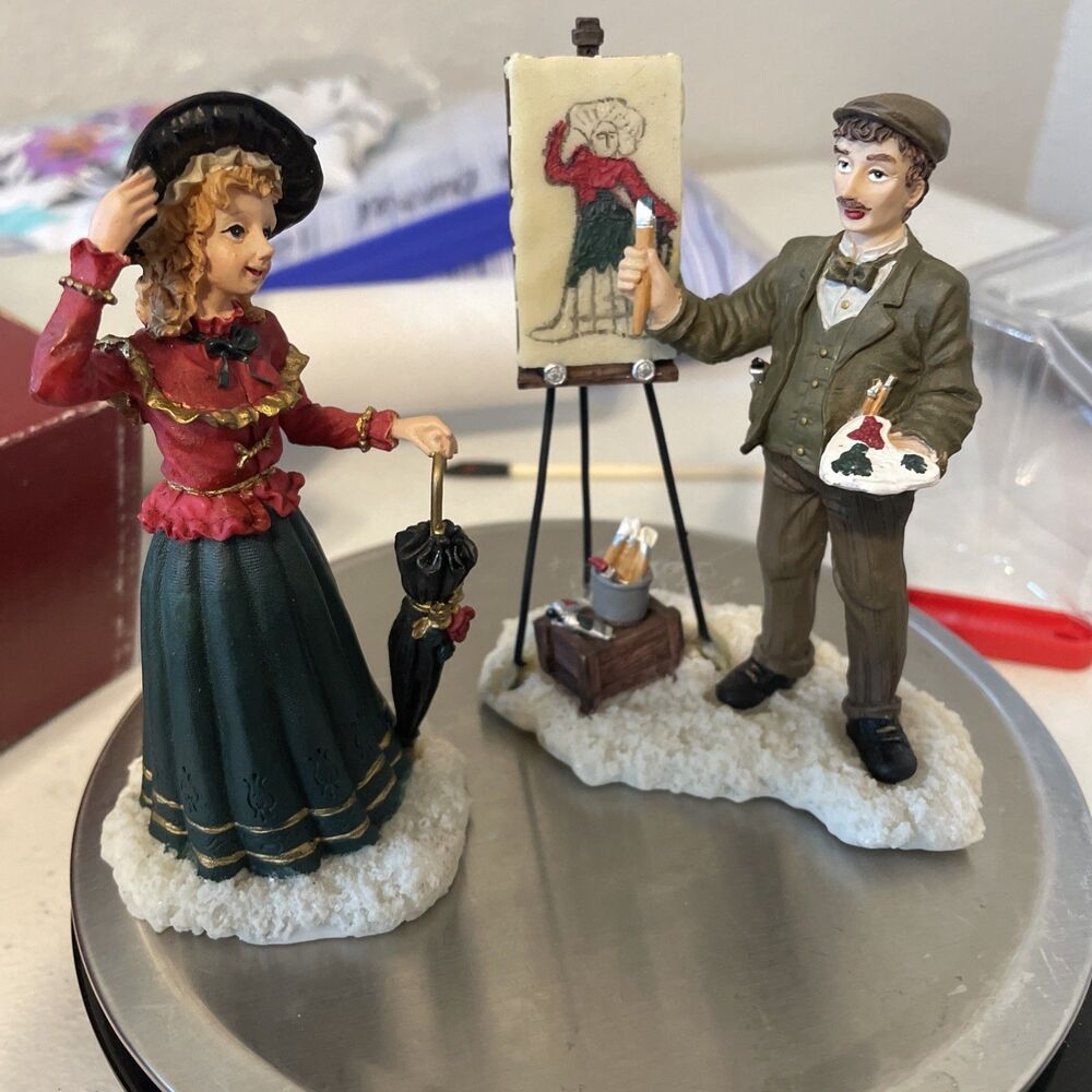 Village Square Mervyns 2000 With Box Street Painter And Lady